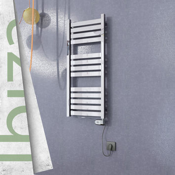 Radiva - Ibiza Elektrikli Paslanmaz Çelik Havlupan 400x960 Ayna Polisaj (Thesis Termostat) 300W