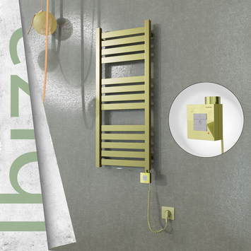 Radiva - Ibiza Elektrikli Paslanmaz Çelik Havlupan 400x960 Satin Polisaj (KTX1 Termostat) 300W Spiral Kablolu