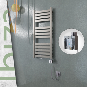 Radiva - Ibiza Elektrikli Paslanmaz Çelik Havlupan 400x960 Satin Polisaj (KTX4 Termostat) 300W Spiral Kablolu