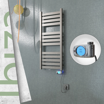 Radiva - Ibiza Elektrikli Paslanmaz Çelik Havlupan 400x960 Satin Polisaj (Musa Termostat) 300W