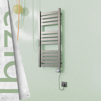 Radiva - Ibiza Elektrikli Paslanmaz Çelik Havlupan 400x960 Satin Polisaj (Thesis Termostat) 300W