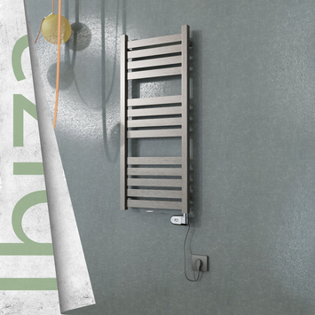 Radiva - Ibiza Elektrikli Paslanmaz Çelik Havlupan 400x960 Satine Altın (Thesis Termostat) 300W