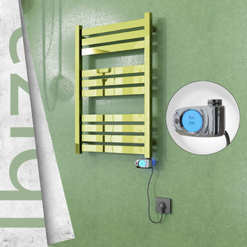 Radiva - Ibiza Elektrikli Paslanmaz Çelik Havlupan 500x780 Altın (Musa Termostat) 300W