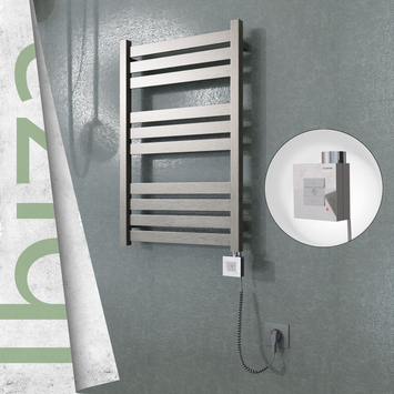 Radiva - Ibiza Elektrikli Paslanmaz Çelik Havlupan 500x780 Satine Altın (KTX1 Termostat) 300W Spiral Kablolu
