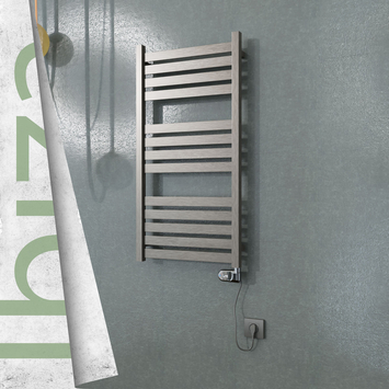 Radiva - Ibiza Elektrikli Paslanmaz Çelik Havlupan 500x960 Satine Altın (Thesis Termostat) 300W