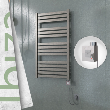 Radiva - Ibiza Elektrikli Paslanmaz Çelik Havlupan 600x1165 Satine Altın (KTX1 Termostat) 600W Spiral Kablolu
