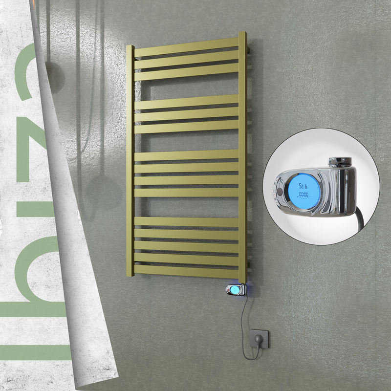 IBIZA Elektrikli Paslanmaz Çelik Havlupan 600x1165 Satine Altın (Musa Termostat) 600W IBIZA Elektrikli Paslanmaz Çelik Havlupan 600x1165 Satine Altın (Musa Termostat) 600W