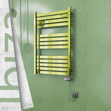  - IBIZA Elektrikli Paslanmaz Çelik Havlupan 600x960 Altın (Thesis Termostat) 300W