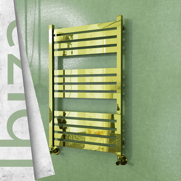 Radiva - Ibiza Sèche Serviettes Décoratif 600x960 (Acier Inoxydable) Or