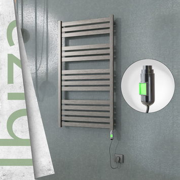Radiva - Ibiza Sèche Serviettes Electrique 600x1165 Finition peinture satiné (On/Off) 600 Watt