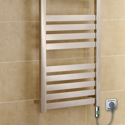 Ibiza Stainless Steel Electric Towel Warmer 600x1165 Polished Finish (On/Off) 300 W