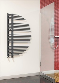 Radiva - Keros Decorative Towel Warmer 680x1200 Anthracite