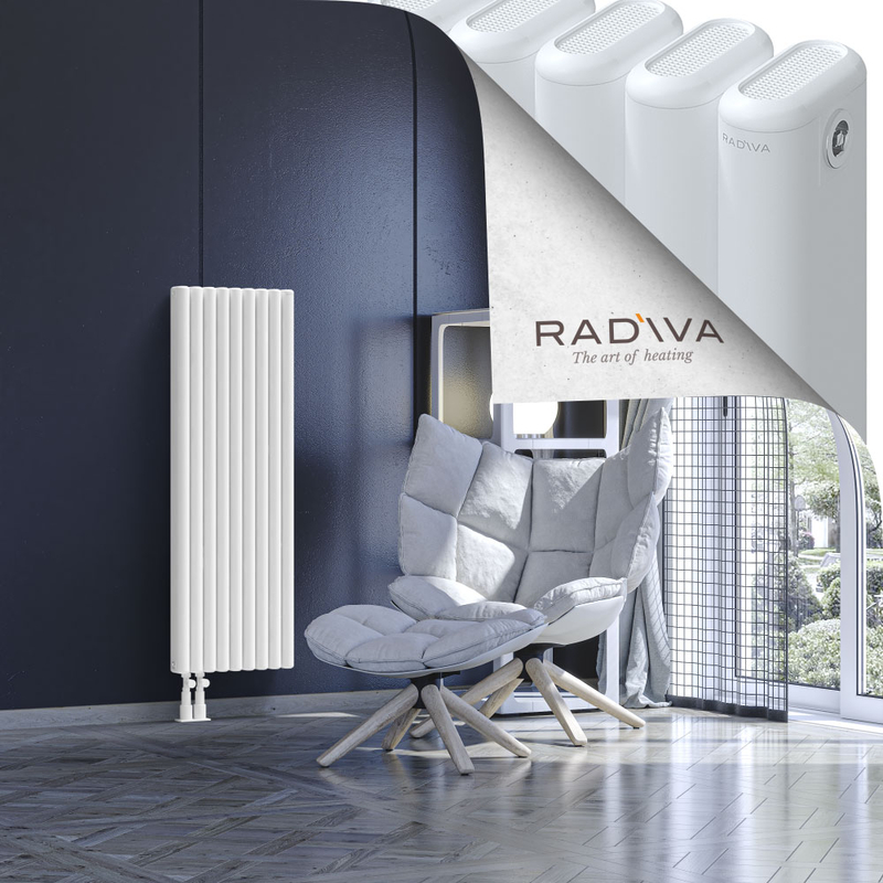 Kotto Aluminium Radiator 1200x401 White