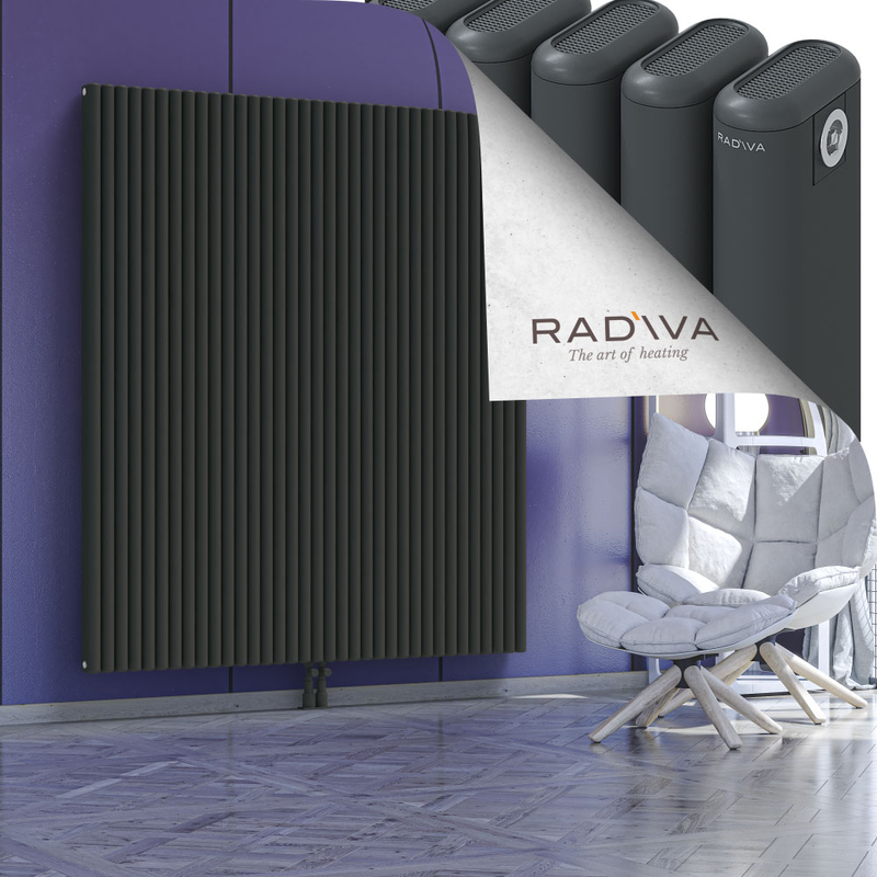 Kotto Aluminium Radiator 1800x1571 Dark Anthracite