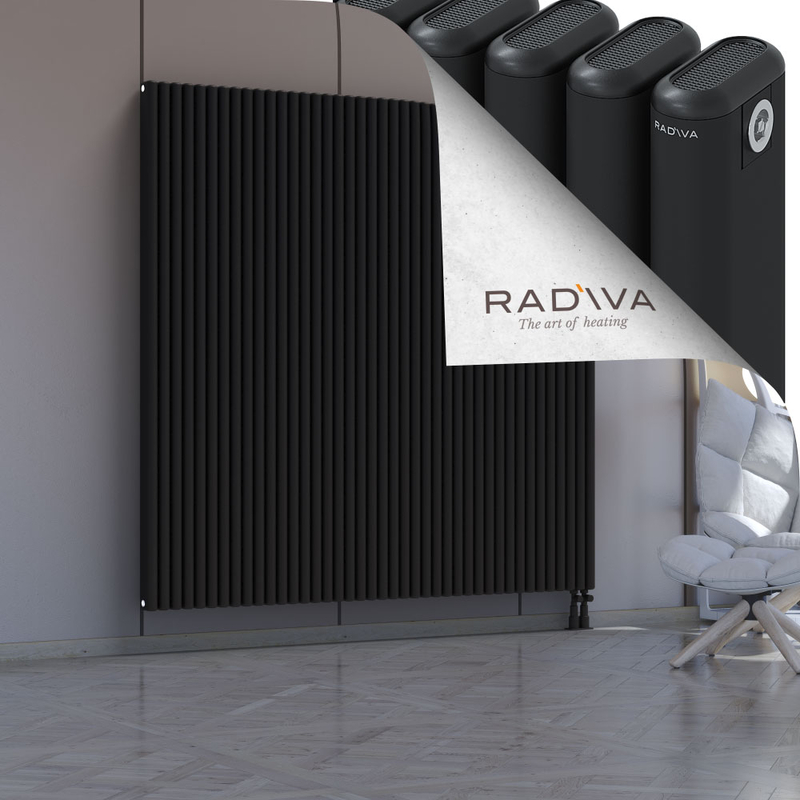 Kotto Aluminium Radiator 1800x1841 Black