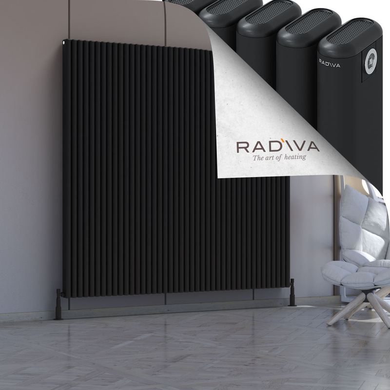 Kotto Aluminium Radiator 1800x1886 Black