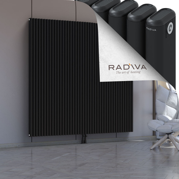 Kotto Aluminium Radiator 1800x1886 Black - Thumbnail