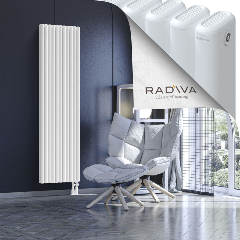 Kotto Aluminium Radiator 1800x491 White