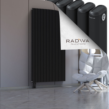 Kotto Aluminium Radiator 1900x986 Black - Thumbnail