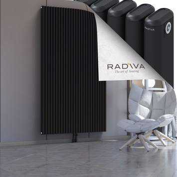 Kotto Aluminium Radiator 2000x1166 Black - Thumbnail