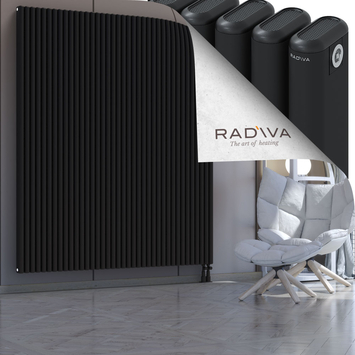 Kotto Aluminium Radiator 2000x1706 Black - Thumbnail