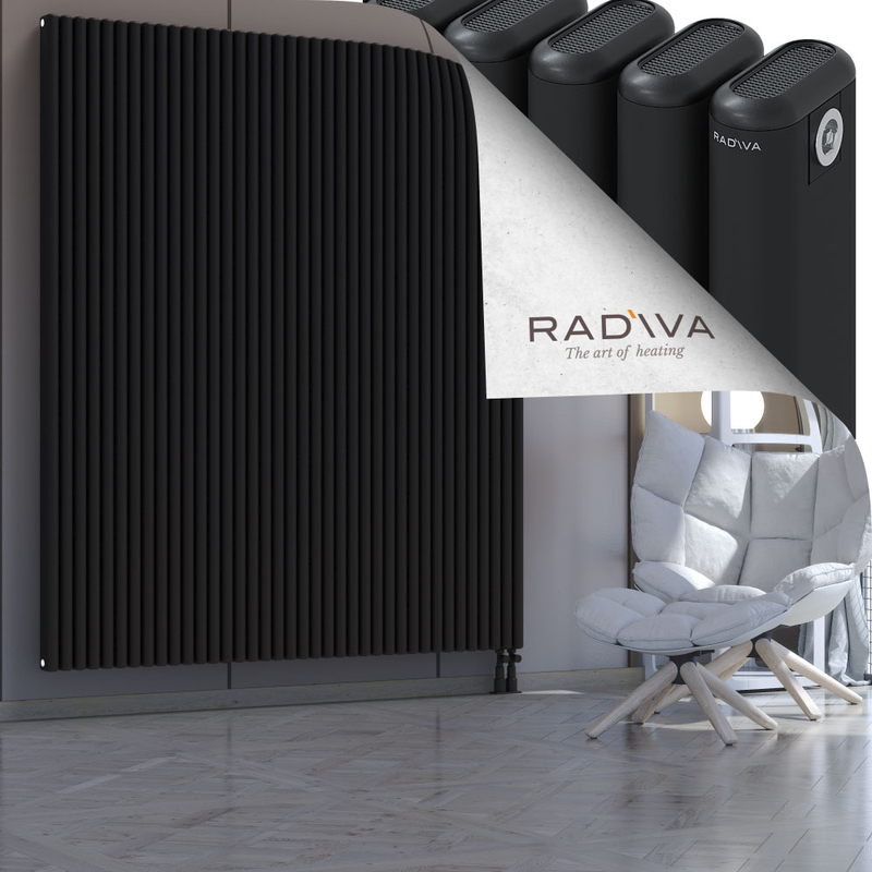 Kotto Aluminium Radiator 2000x1706 Black