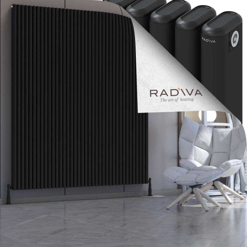 Kotto Aluminium Radiator 2000x1706 Black