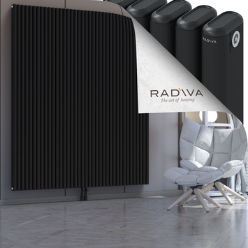 Kotto Aluminium Radiator 2000x1706 Black - Thumbnail