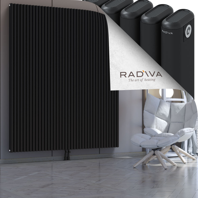 Kotto Aluminium Radiator 2000x1706 Black