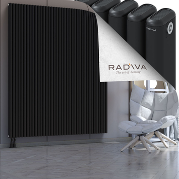 Kotto Aluminium Radiator 2000x1706 Black - Thumbnail