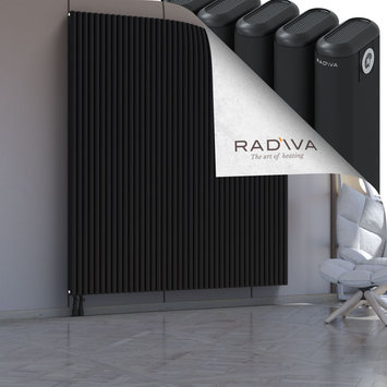 Kotto Aluminium Radiator 2000x1841 Black - Thumbnail