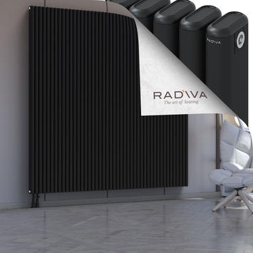 Kotto Aluminium Radiator 2000x2021 Black - Thumbnail