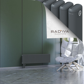 Kotto Aluminium Radiator 300x1076 Anthracite - Thumbnail
