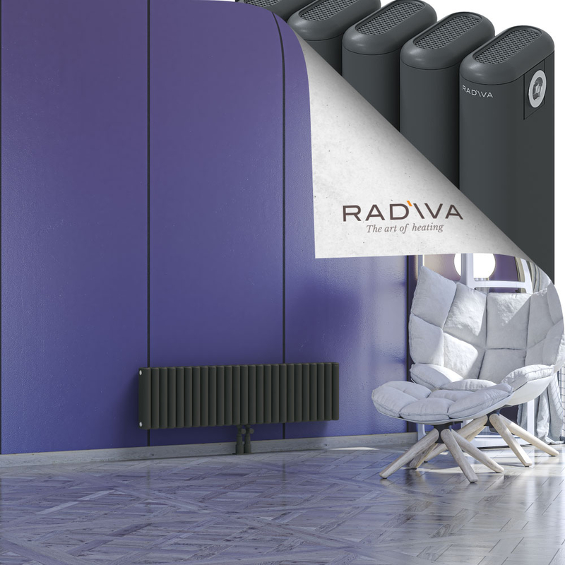 Kotto Aluminium Radiator 300x1121 Dark Anthracite