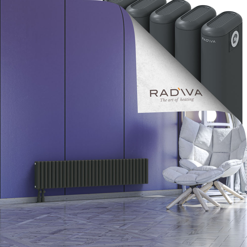 Kotto Aluminium Radiator 300x1436 Dark Anthracite