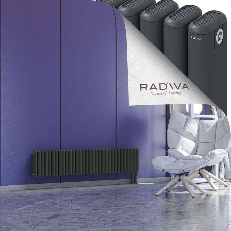Kotto Aluminium Radiator 300x1436 Dark Anthracite