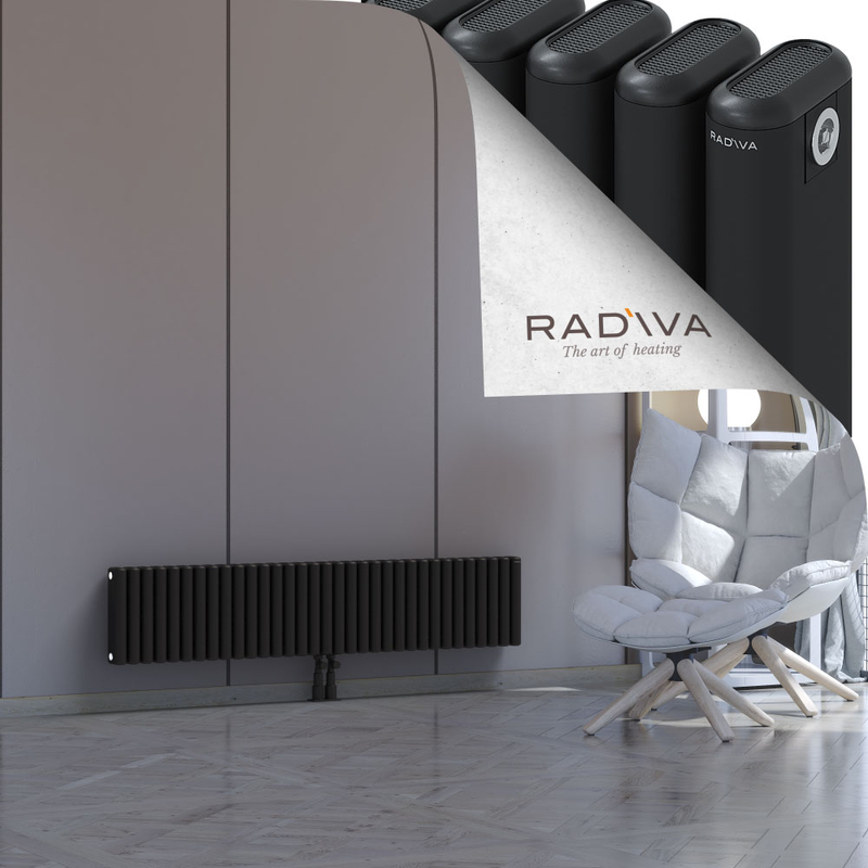 Kotto Aluminium Radiator 300x1481 Black