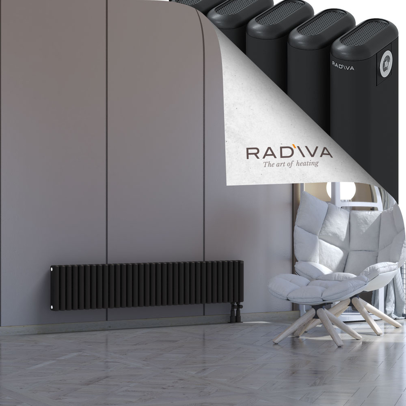 Kotto Aluminium Radiator 300x1481 Black