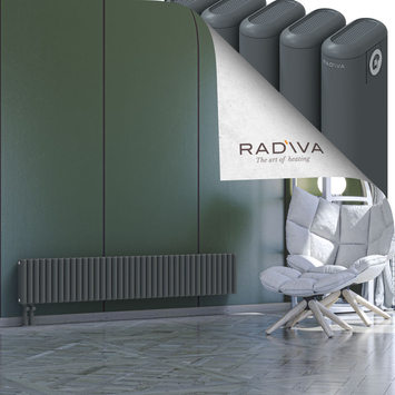 Kotto Aluminium Radiator 300x1706 Anthracite - Thumbnail