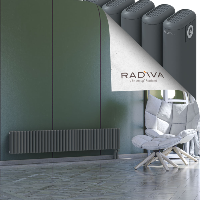 Kotto Aluminium Radiator 300x1706 Anthracite