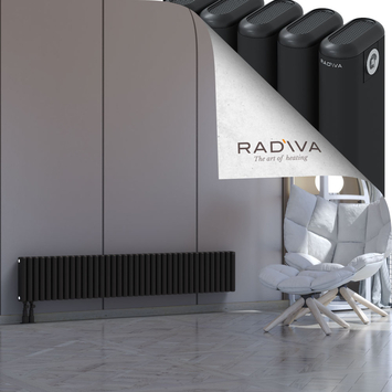 Kotto Aluminium Radiator 300x1706 Black - Thumbnail
