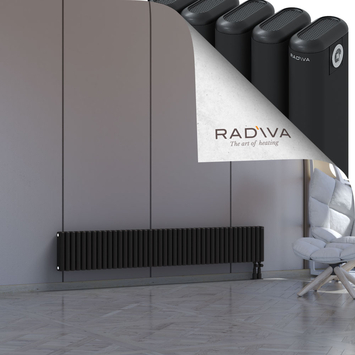 Kotto Aluminium Radiator 300x1886 Black - Thumbnail