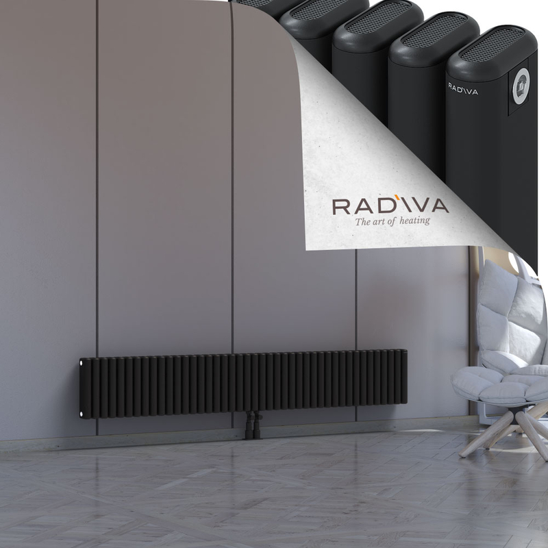 Kotto Aluminium Radiator 300x1931 Black