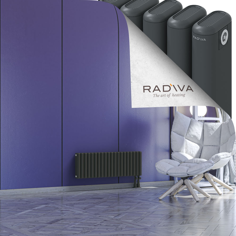 Kotto Aluminium Radiator 300x896 Dark Anthracite