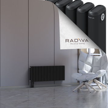 Kotto Aluminium Radiator 400x1031 Black - Thumbnail