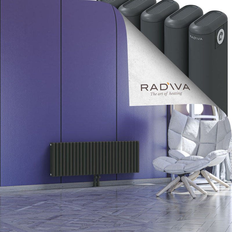 Kotto Aluminium Radiator 400x1211 Dark Anthracite