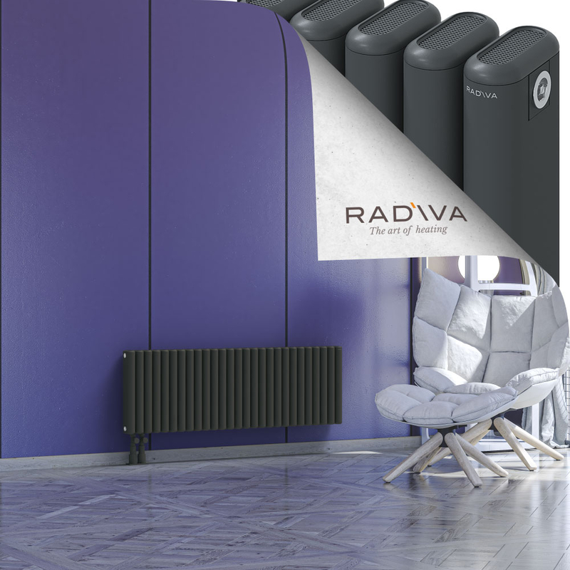 Kotto Aluminium Radiator 400x1211 Dark Anthracite