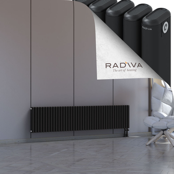 Kotto Aluminium Radiator 400x1841 Black - Thumbnail