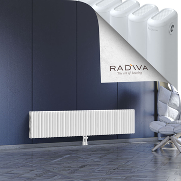 Kotto Aluminium Radiator 400x1886 White - Thumbnail