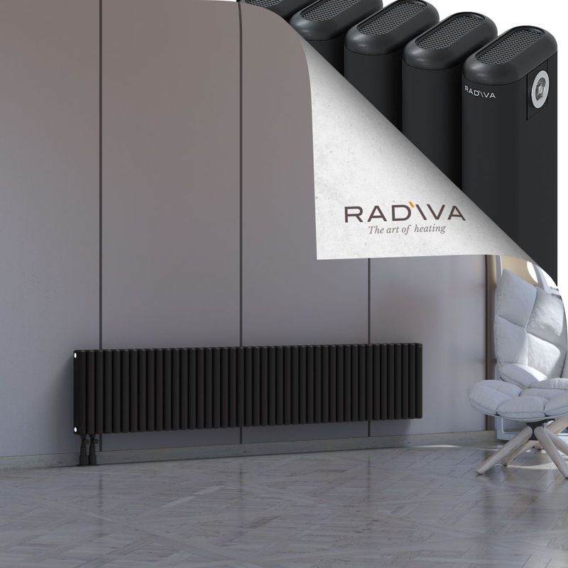 Kotto Aluminium Radiator 400x1976 Black